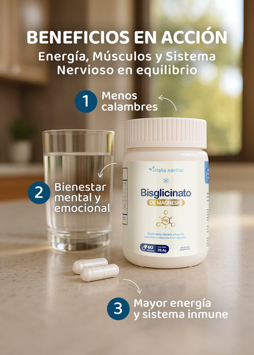 Bisglicinato de Magnesio - Vitalis Navitas