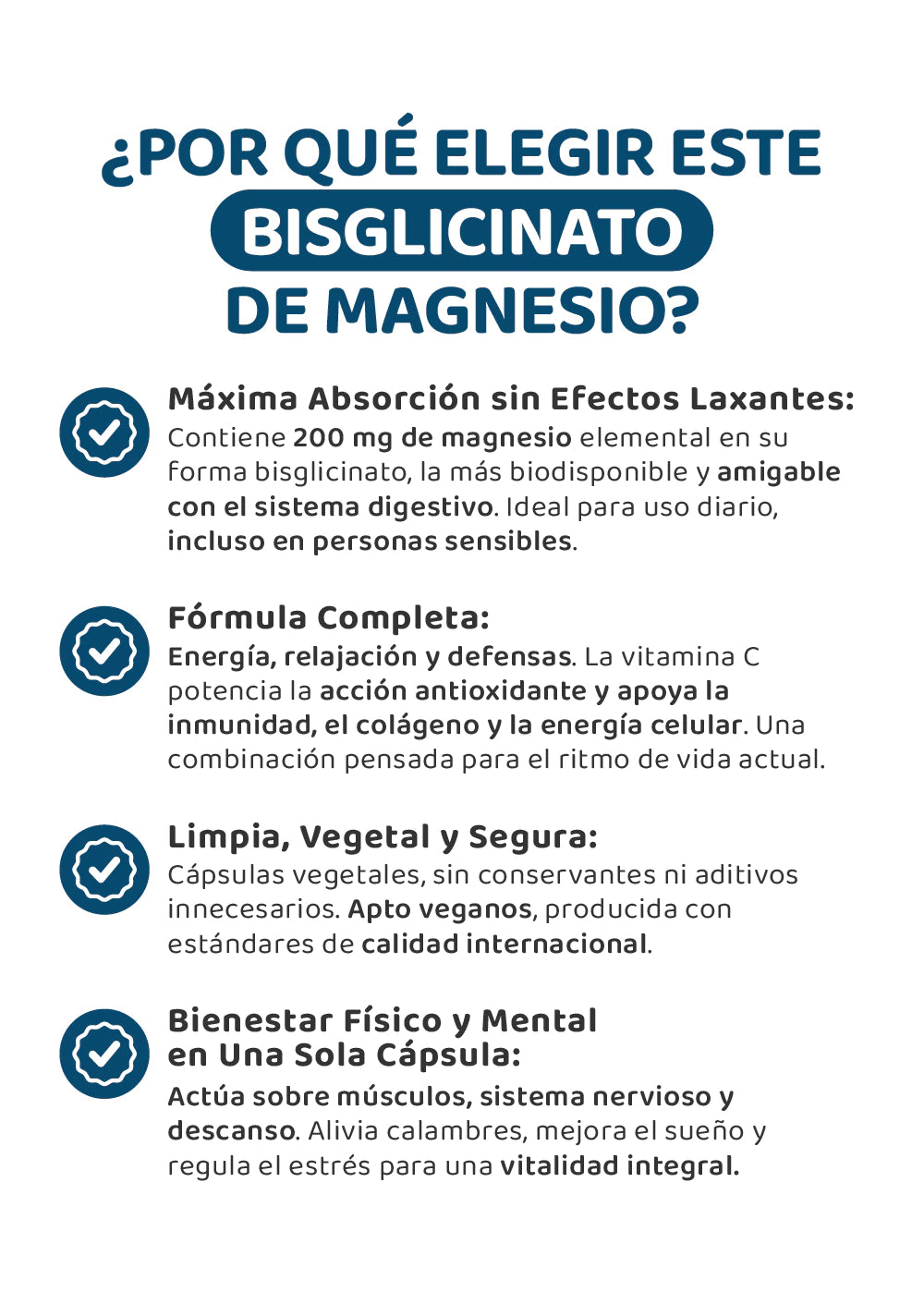 Bisglicinato de Magnesio - Vitalis Navitas